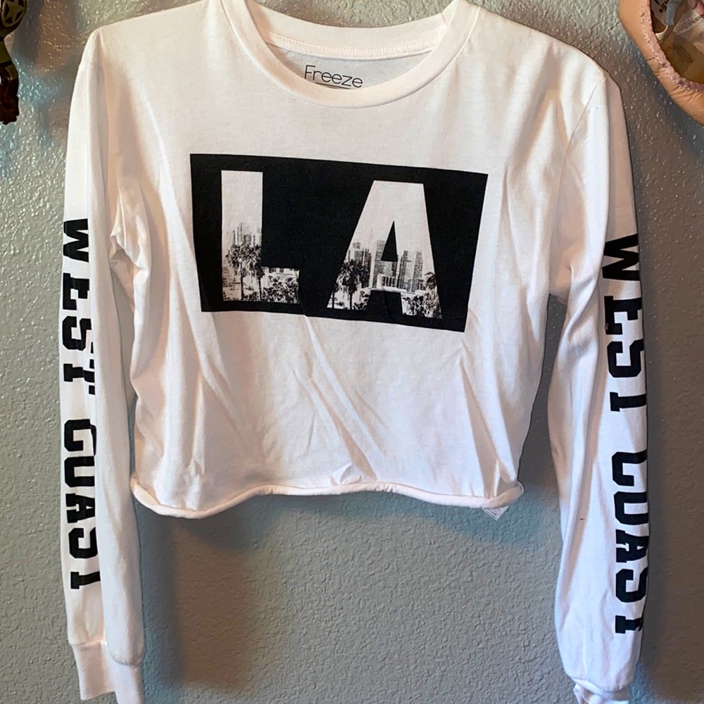 Cute Los Angles cropped long sleeve